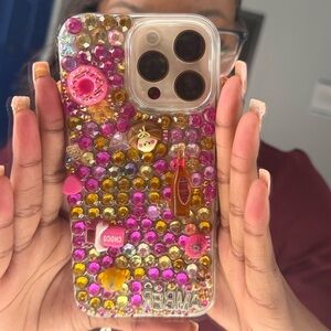 Decorative Pink and Gold Phone Case